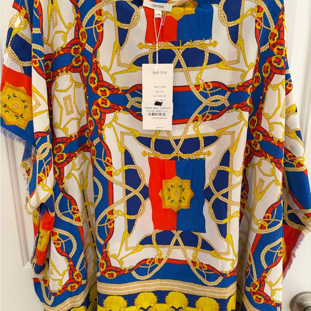 Tyler Boe Multicolor Paris Silk Topper